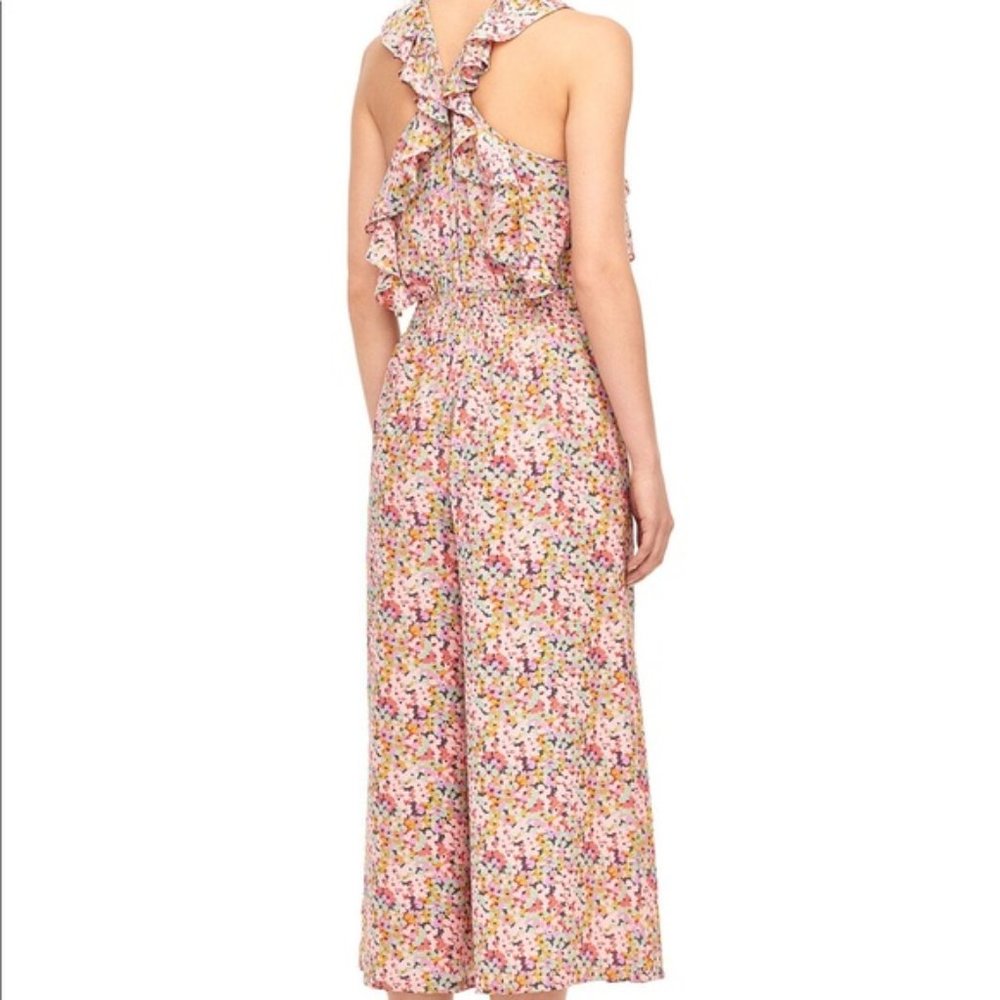 New Rebecca Taylor Margo Silk Floral Jumpsuit - Picture 3 of 5